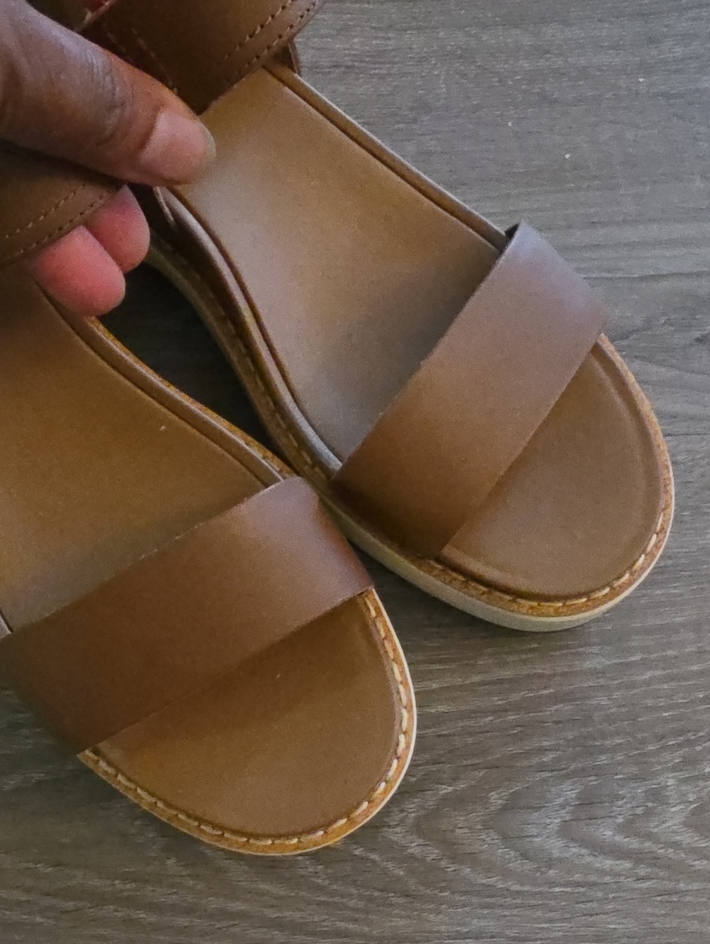 Sorel JOANIE IV  Brown Leather Women's Sandals SIZES 8,8.5 - Picture 7 of 13